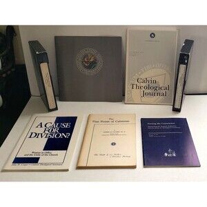 CALVIN COLLEGE VINTAGE COLLECTIBLES 5 Books and 2 Rare Preaching VHS MICHIGAN